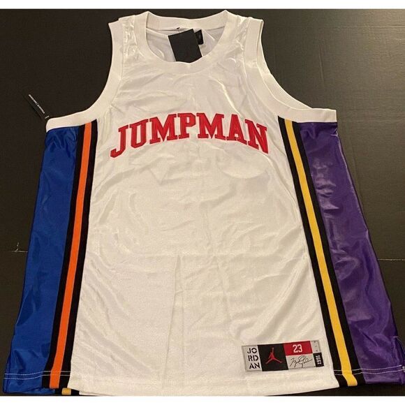 Nike Air Jordan Sport DNA Basketball JerseyAV6629-100 Space Jam Men’s Sz M - Picture 1 of 12